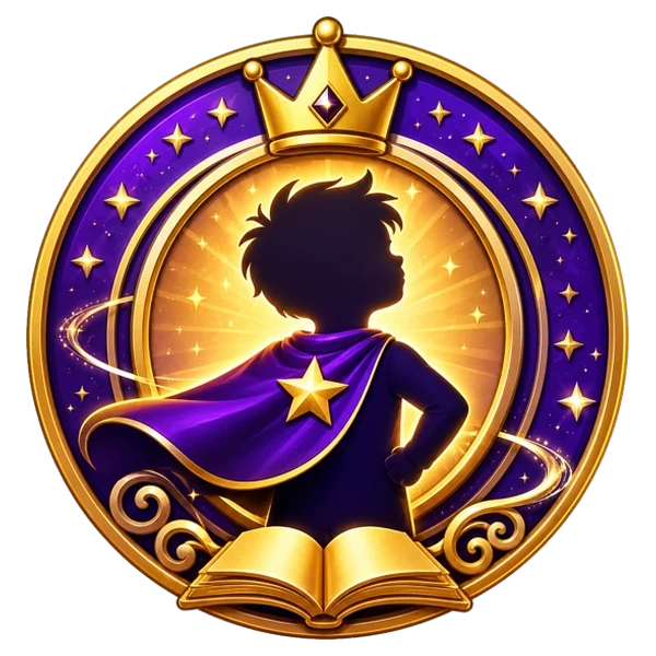 Little Legends badge representing the child as the hero of their personalized learning adventure.