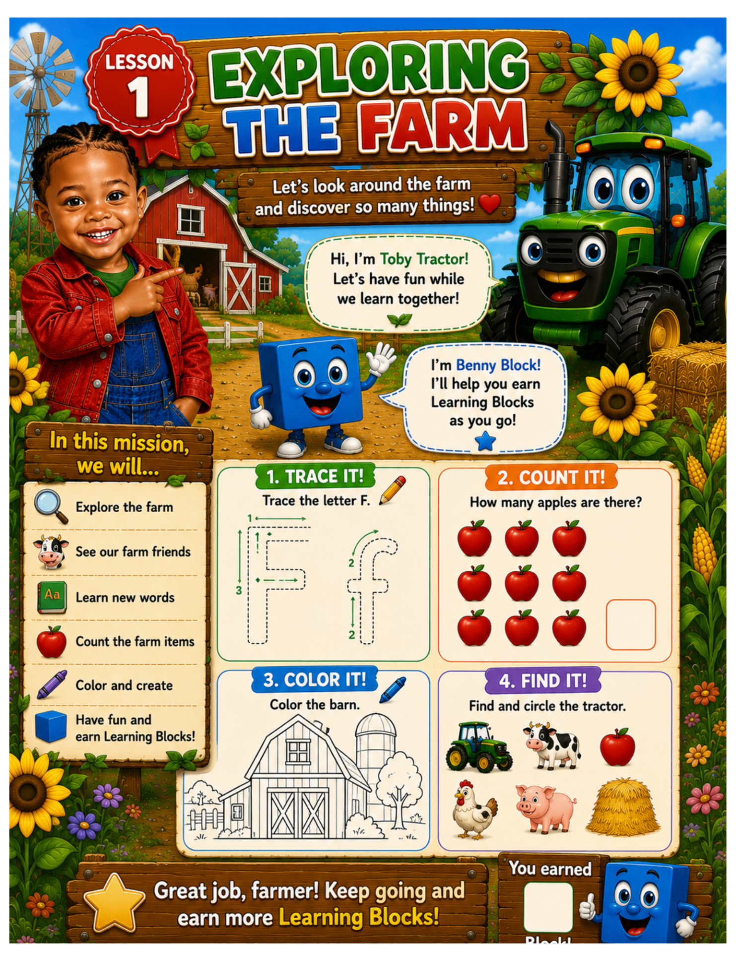 Inside page — Exploring the Farm