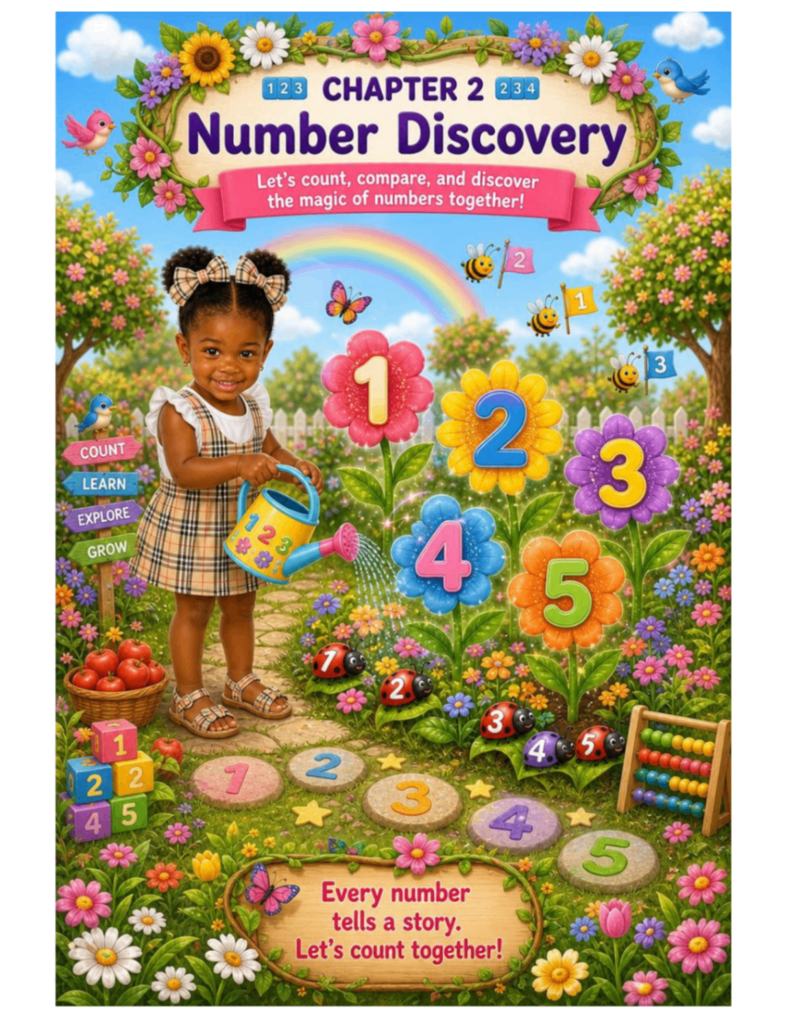 Number Discovery interior page from a real Little Legends Learning workbook