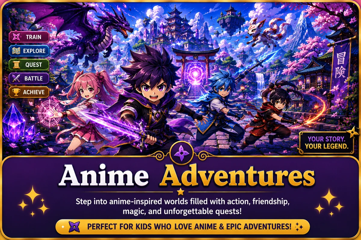 Original anime-inspired Little Legends fantasy learning adventure.