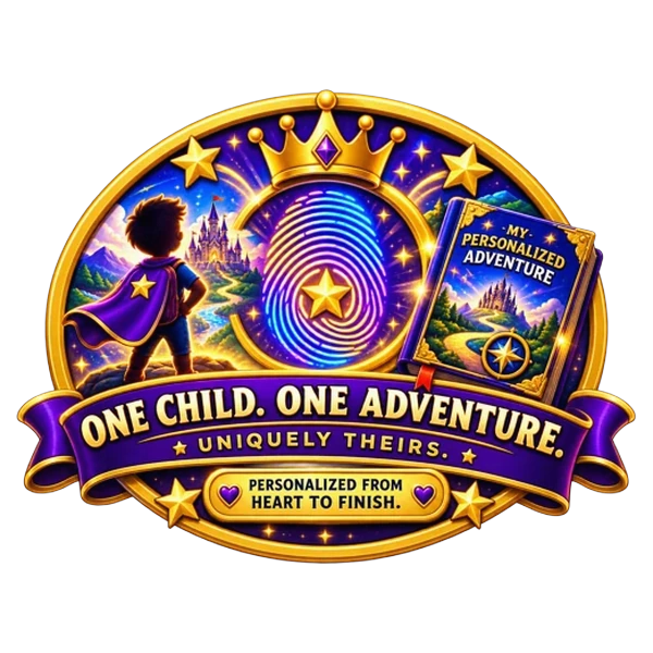 Little Legends badge representing one unique personalized adventure created for one child.